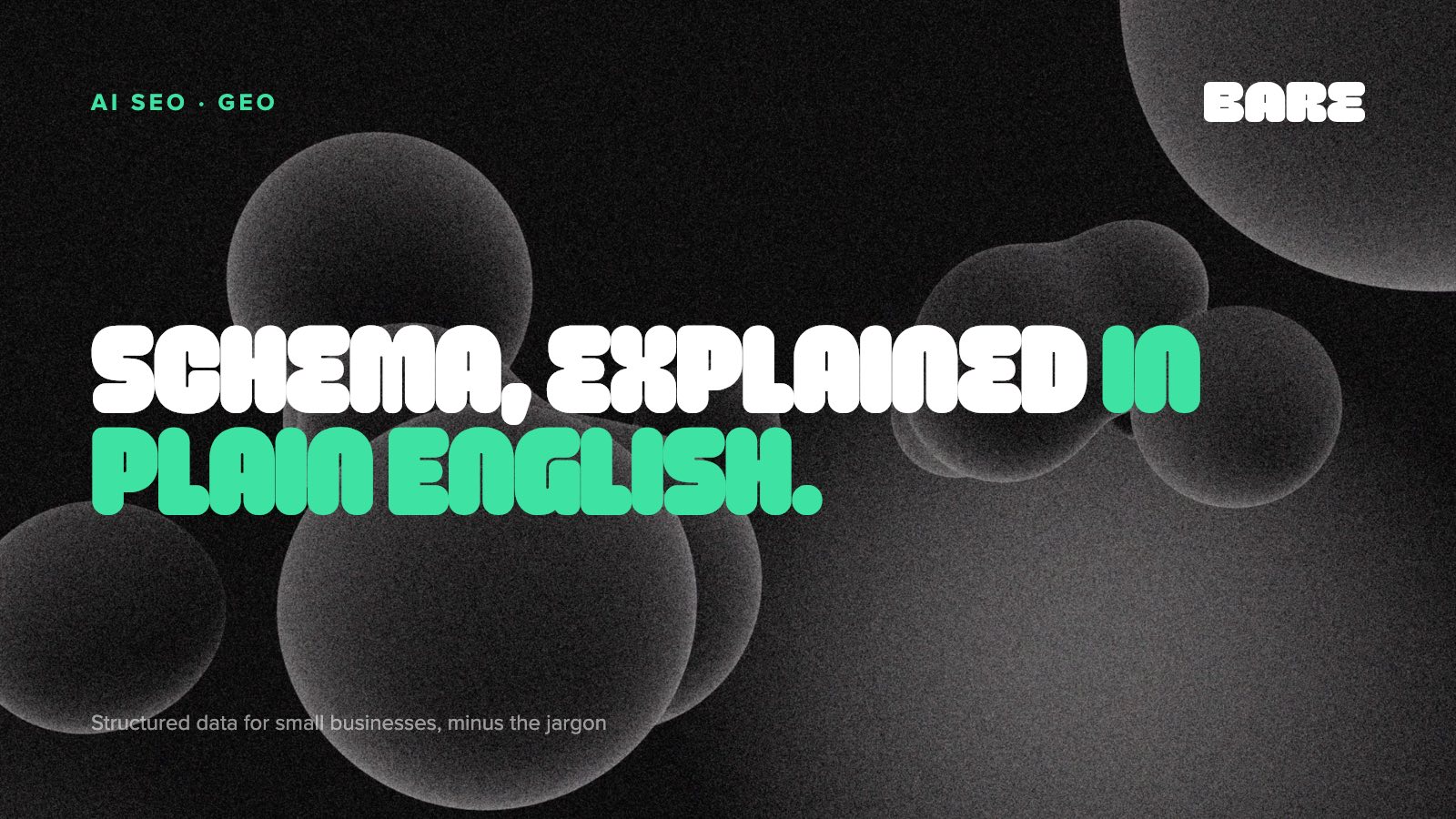 Structured data explained in plain English (schema for small business)